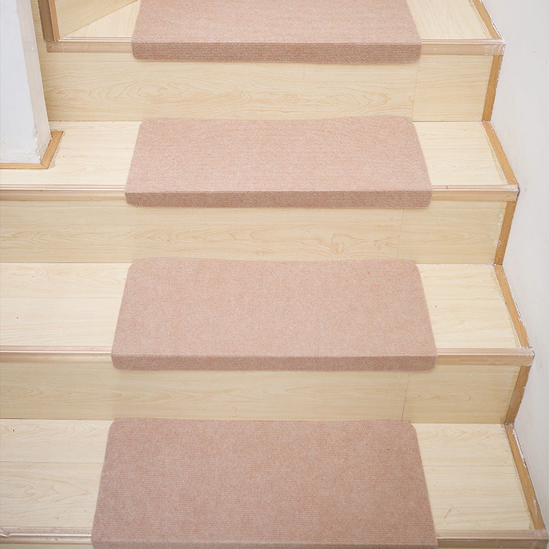 Alfombra antideslizante para peldaños de escaleras, tapetes de seguridad para escaleras con adhesivo reutilizable, 55x22x4,5 cm, 5 uds.