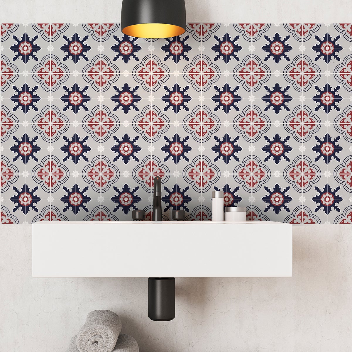 24 adesivi piastrelle azulejos Ambroggio - Sticker adesivo - adesivi murali - 24stickers10x10cm - 4