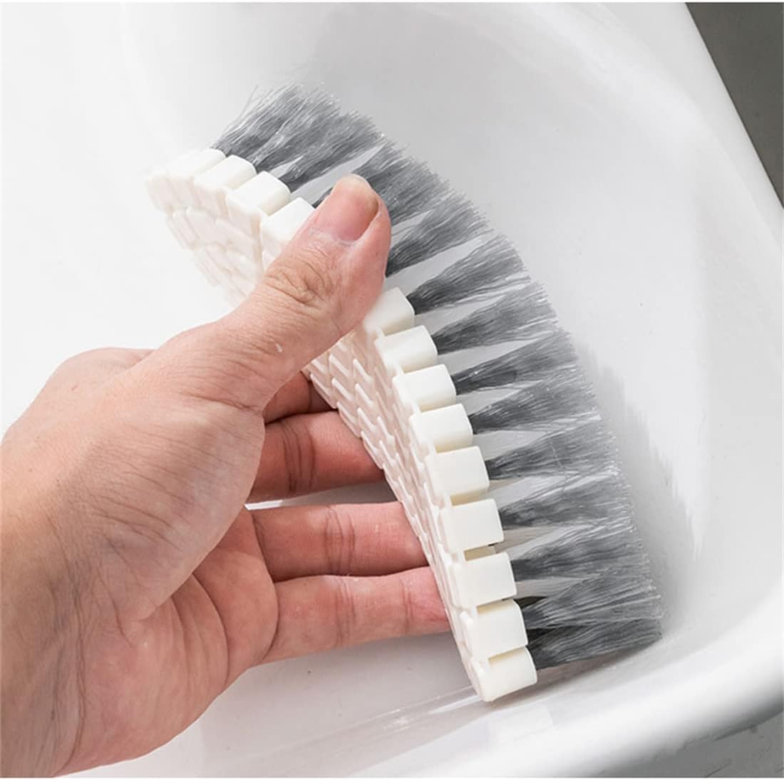 Lot De 2 Brosses De Nettoyage Flexibles 100 Cm - Brosse Tuyau Multifonction Acier Inox - Blanc