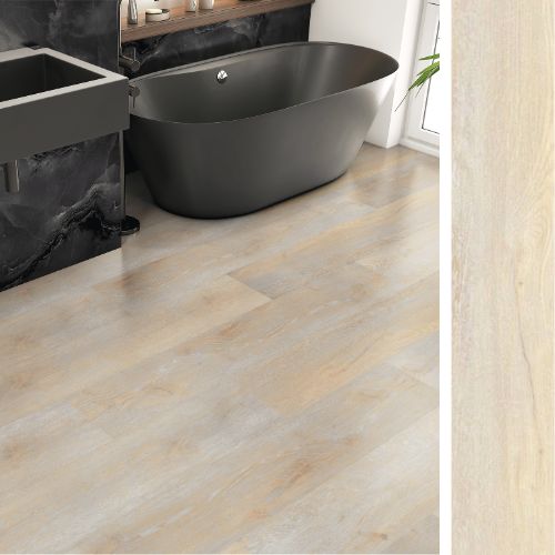 Suelo vinílico spc formato xl con subsuelo incorporado (6.5mm) en clic - 20 cajas (34.90 m²) crema antigua