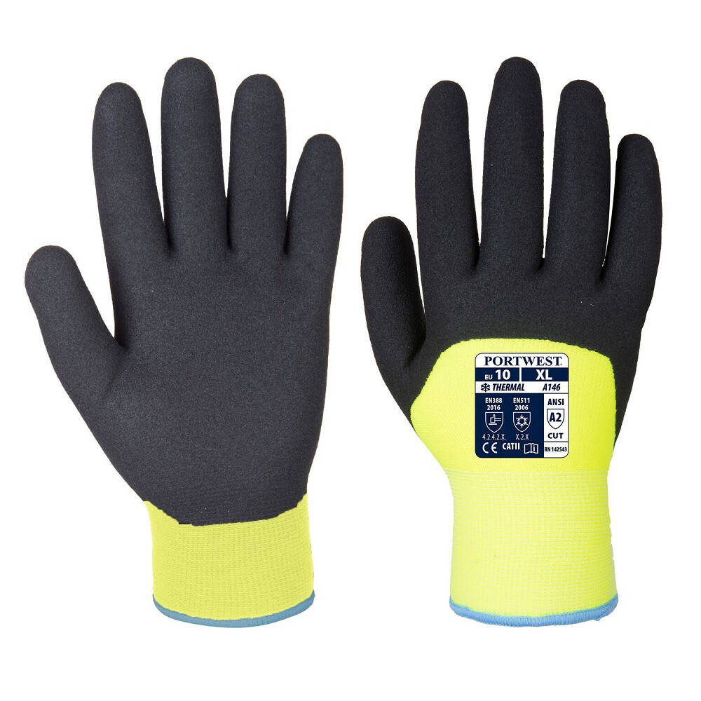 Gants De Travail Hiver Arctic Portwest Jaune Leroy Merlin