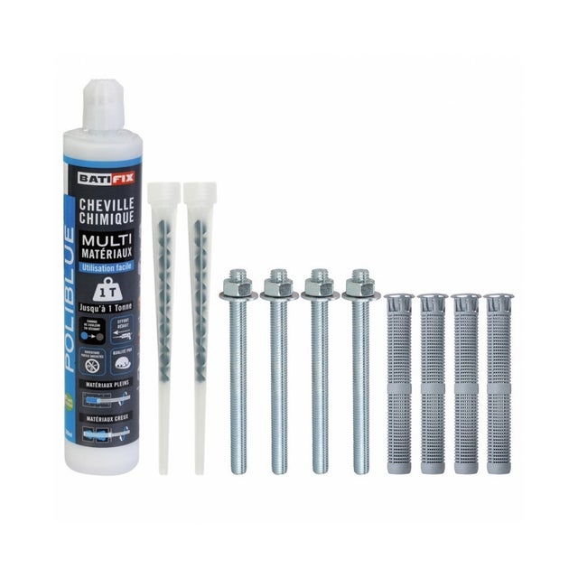 Kit Scellement facile Poliblue 300ml - gris - BATIFIX