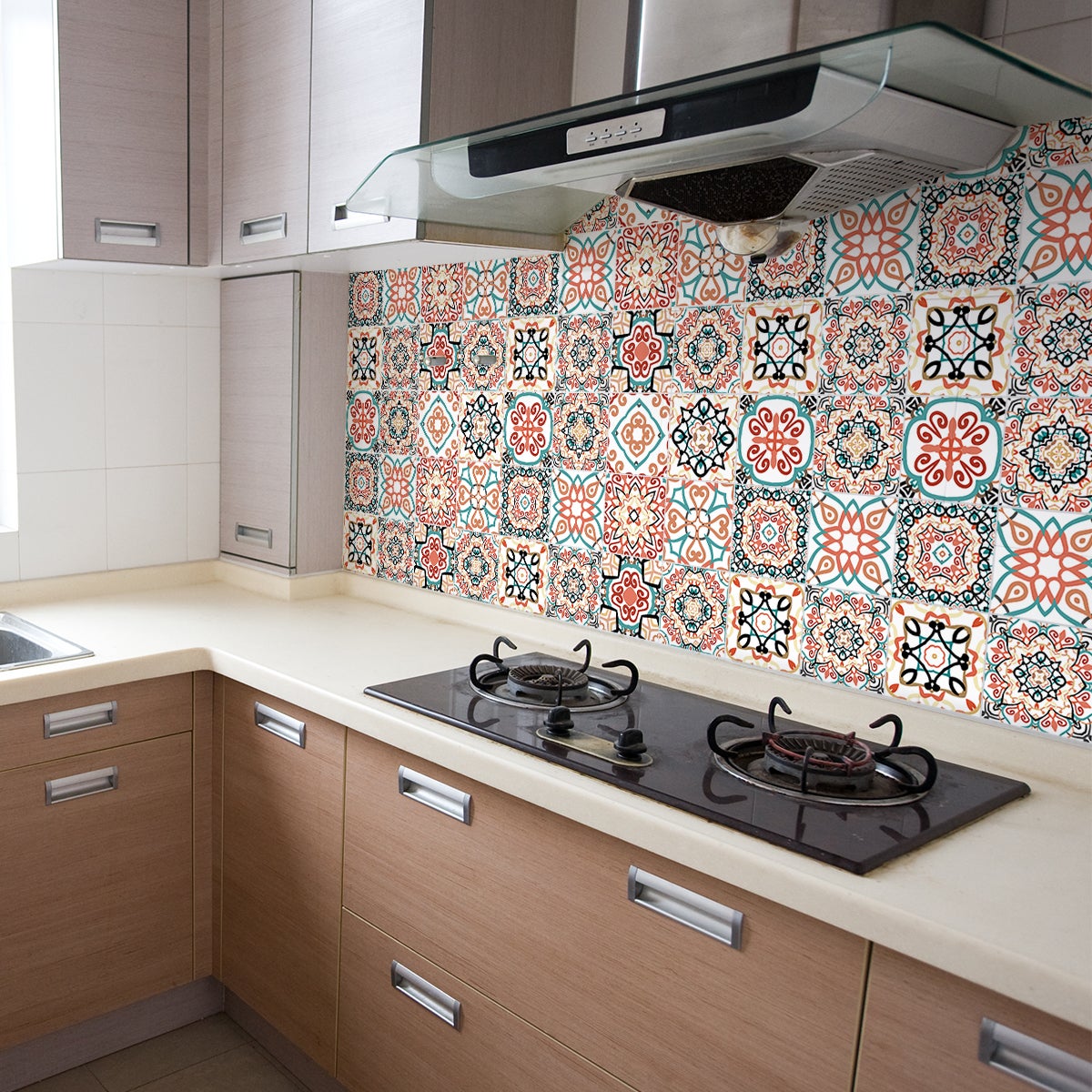 24 adesivi piastrelle di cemento azulejos tisila - Sticker adesivo - adesivi murali - 24stickers20x20cm - 3