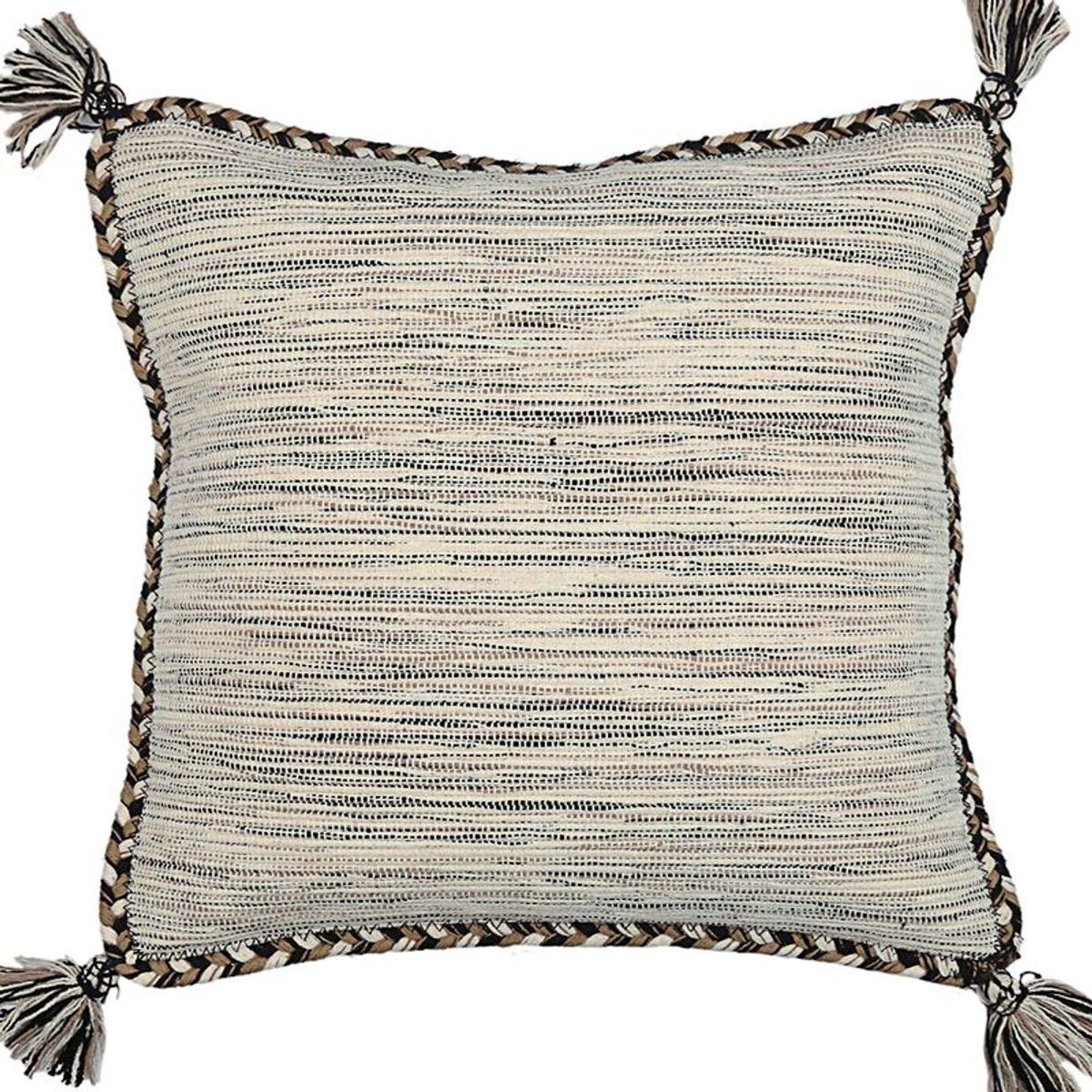 Ecloz - Coussin déco unico coloris ardoise L.40 x l.40 x H.10 cm - Gamm