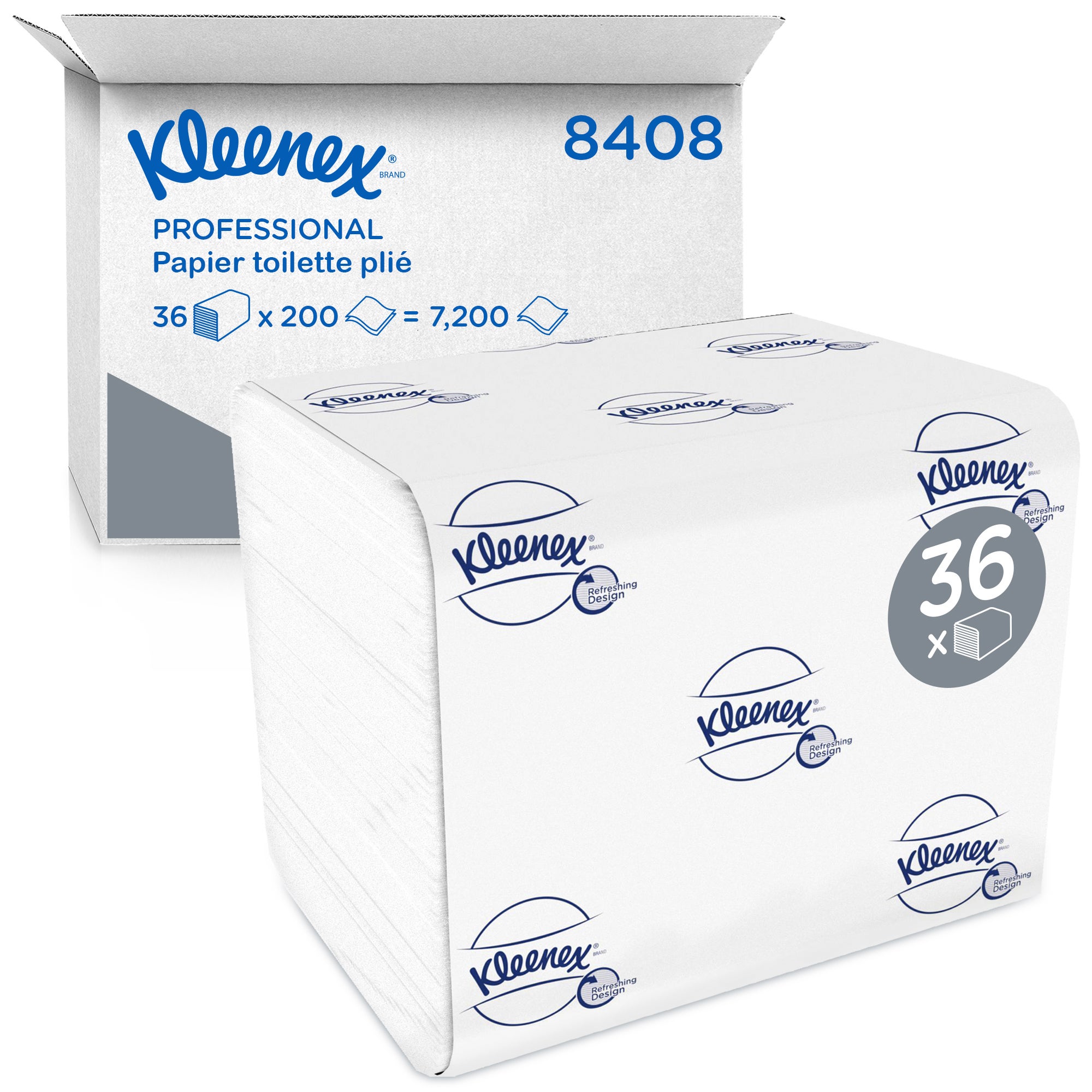 Distributeur Papier Toilette Plié Aquarius 7172 | Noir | Distribution Feuille à Feuille | Pour Kleenex/Scott