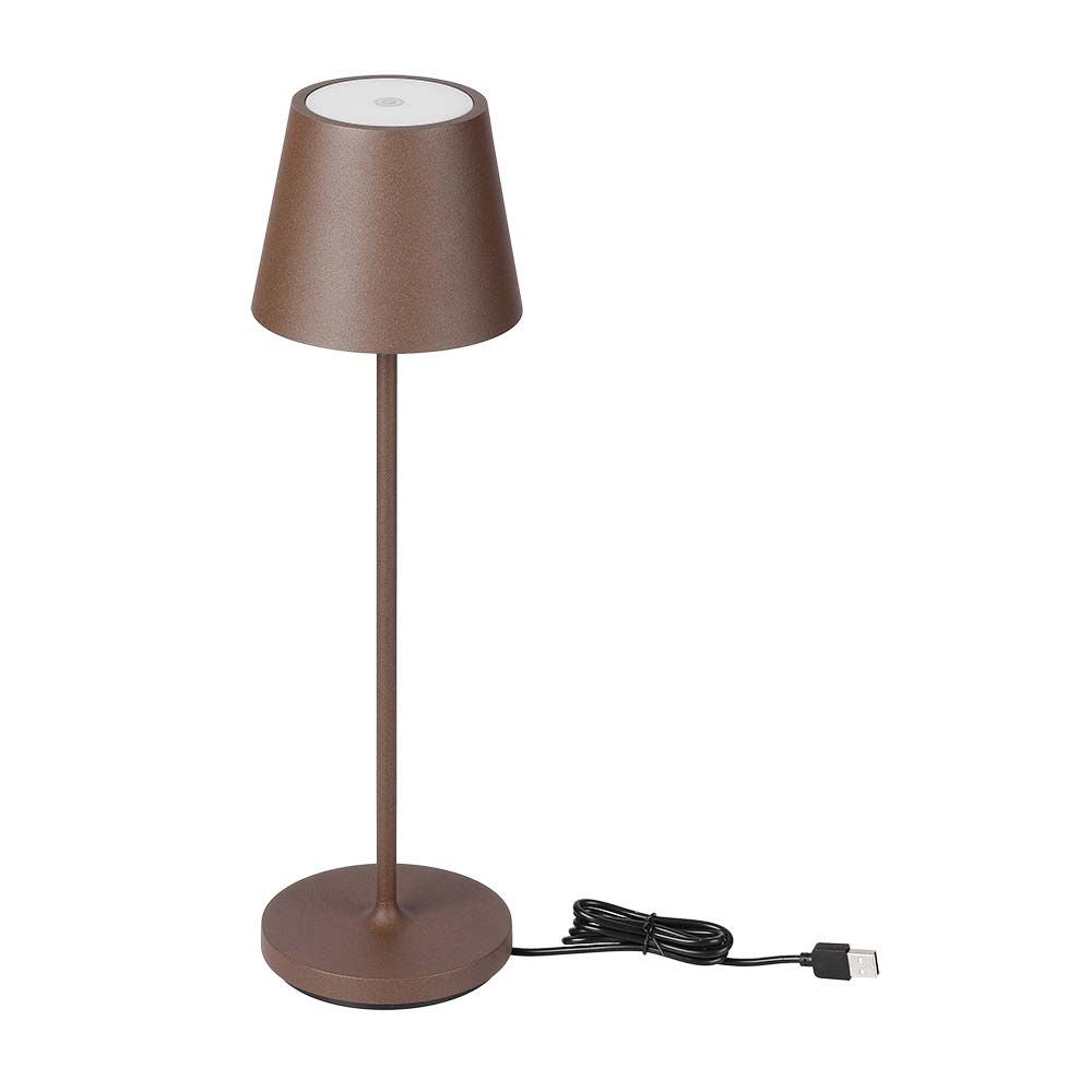 Lámpara de mesa led 1.5w 3000k ip54 corten arena