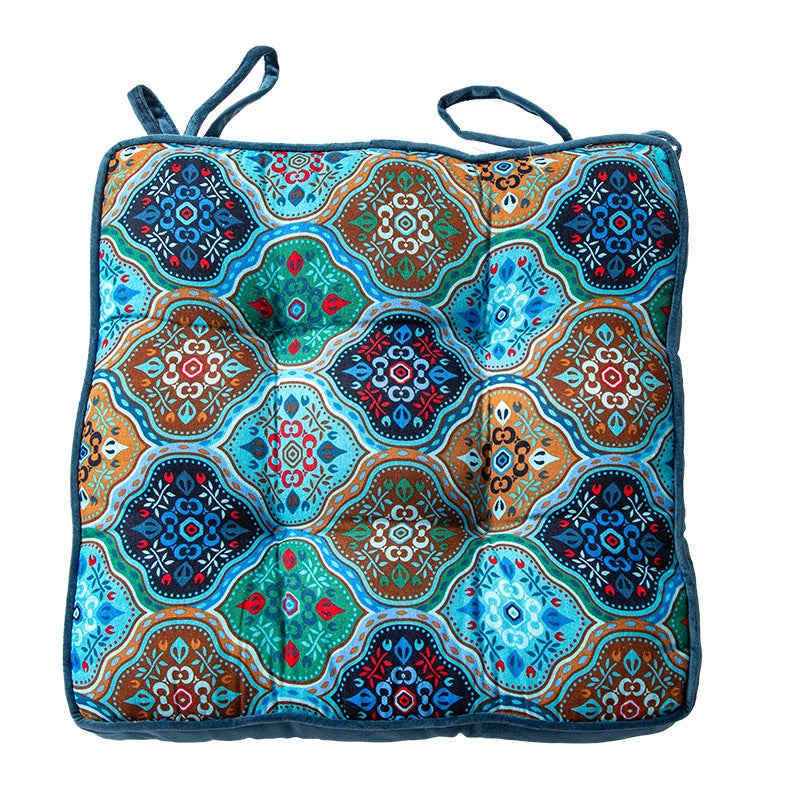 Dekoracyjna okrągła poszewka poduszkę podłogową Futon Poduszka podłogowa wewnętrzna stylu boho elegancka salonu Bawełniana poduszka siedzenia okładce