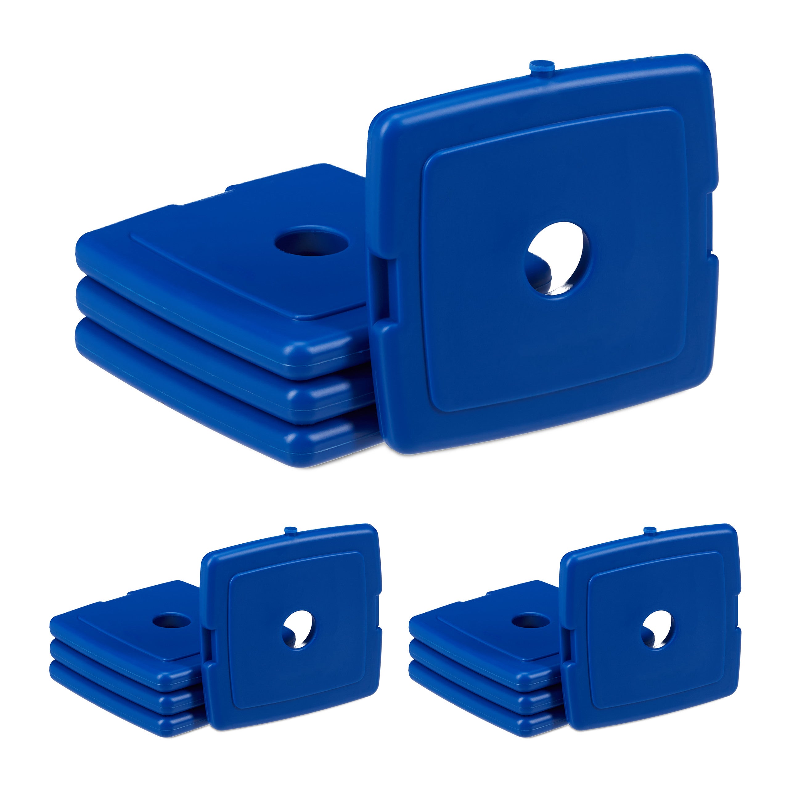 4 Packs Froids Réutilisables Pour Boîte Repas - 15x10x1,7 Cm, étanches - Camping, Pique-nique, Bureau