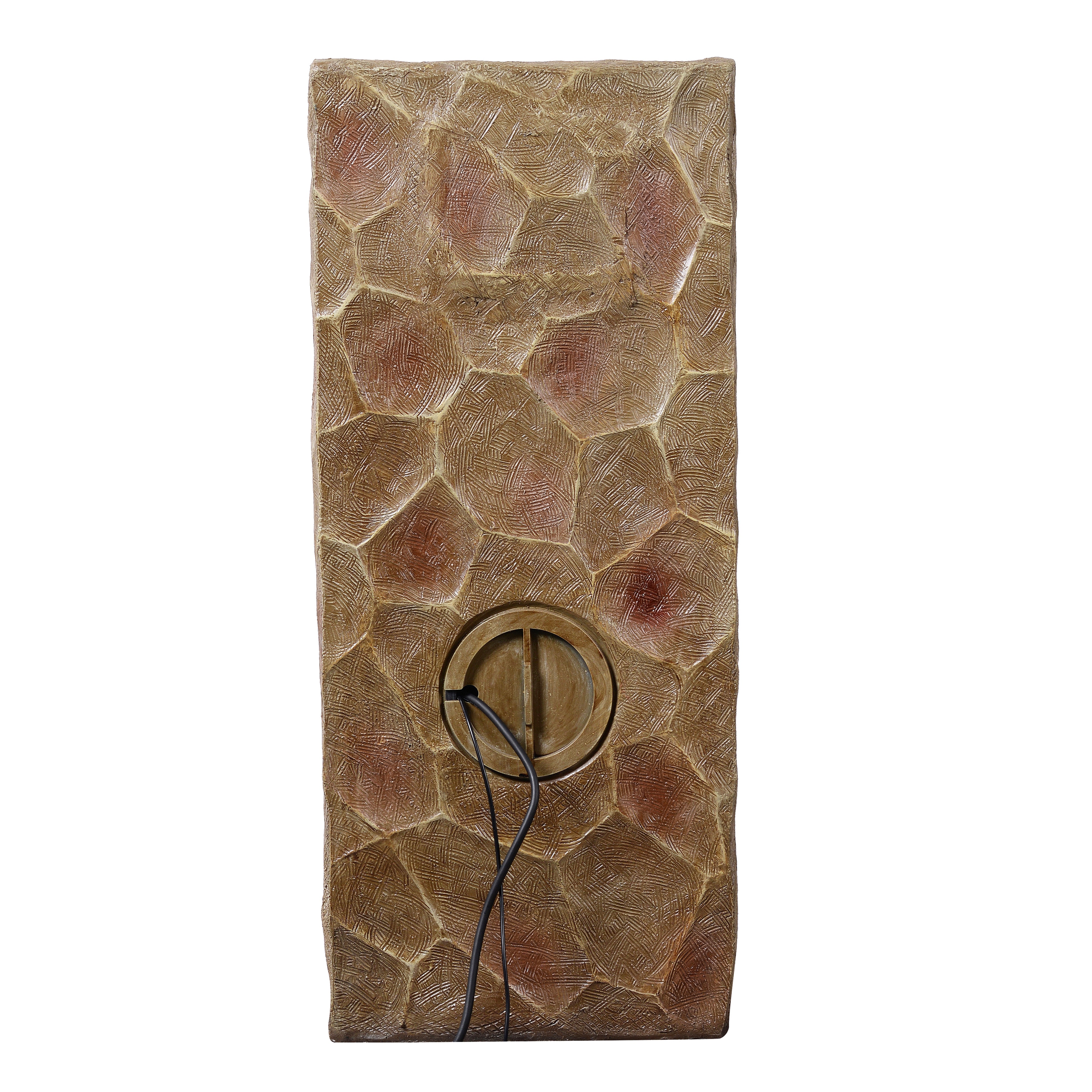 Fontaine cascade extérieure LED, 81cm, Marron, TEAMSON HOME - 3