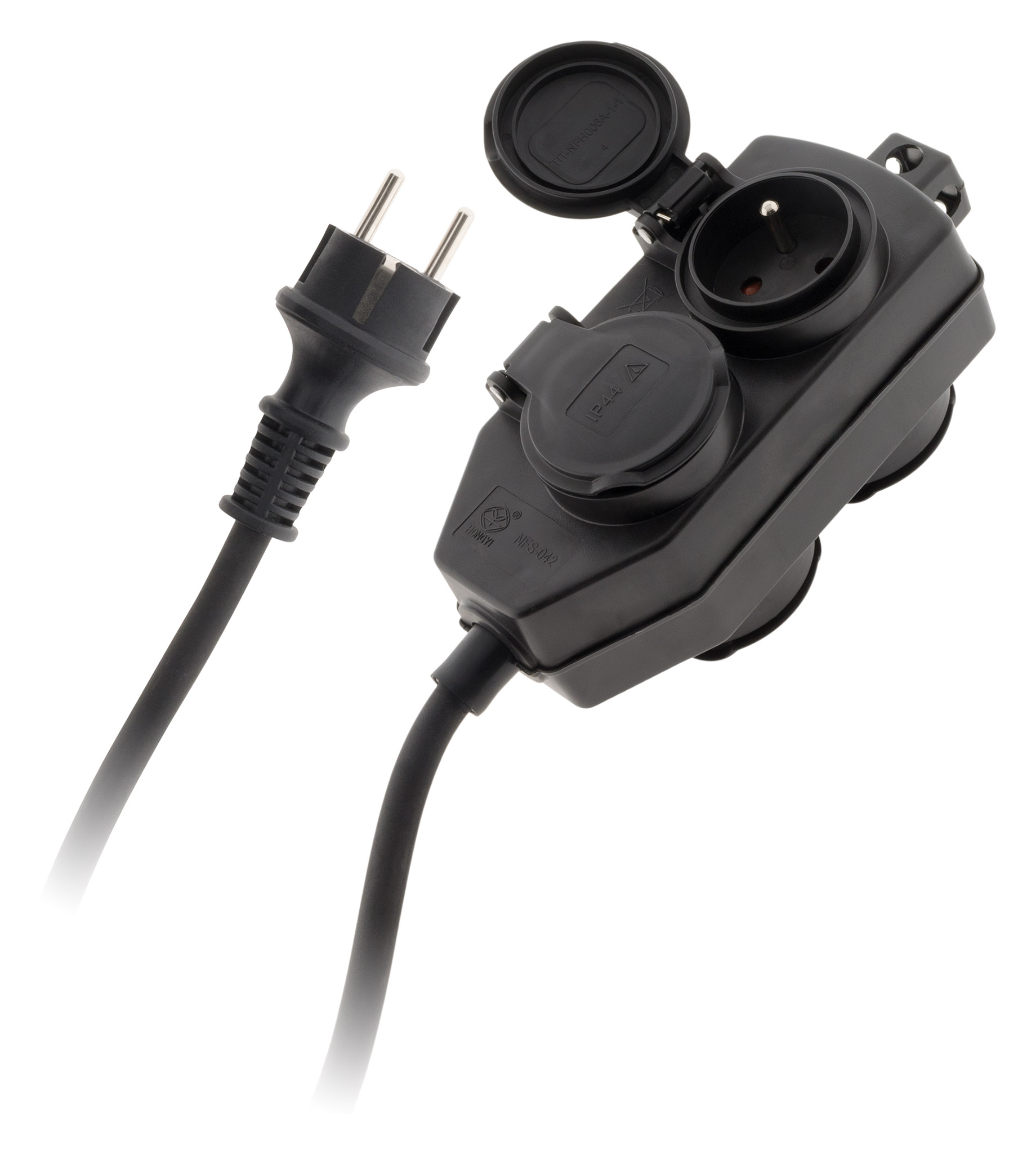 Vimar 0R00641.CC.B Presa Multipla Con Interruttore E Cavo Da 1,5 M, 4 - Foto 3