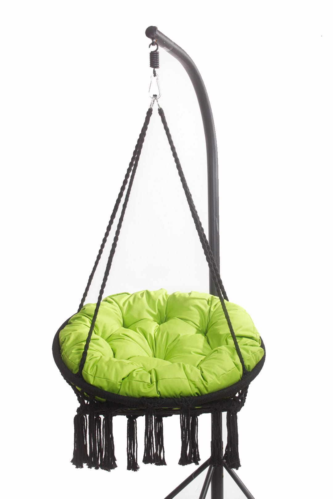 PODUSZKA OGRODOWA NA FOTEL WISZĄCY BOCIANIE GNIAZDO 90x90 CM LIMONKA PODUCHA NA HUŚTAWKĘ PODUSZKA NA KOKON PODUSZKA NA KRZESŁO DWUSTRONNA