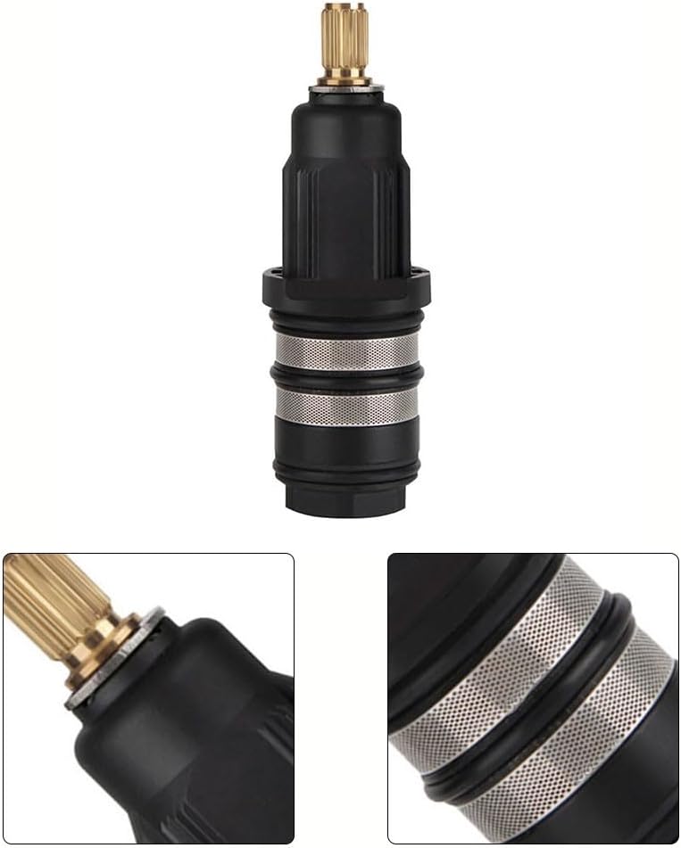 Bobine thermostatique en laiton, cartouche thermostatique de rechange , noyau de valve d'eau froide et chaude - 3