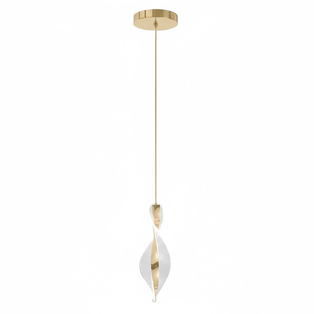 Lampa Sufitowa Wisząca Toolight G120-Cp Złoty Led