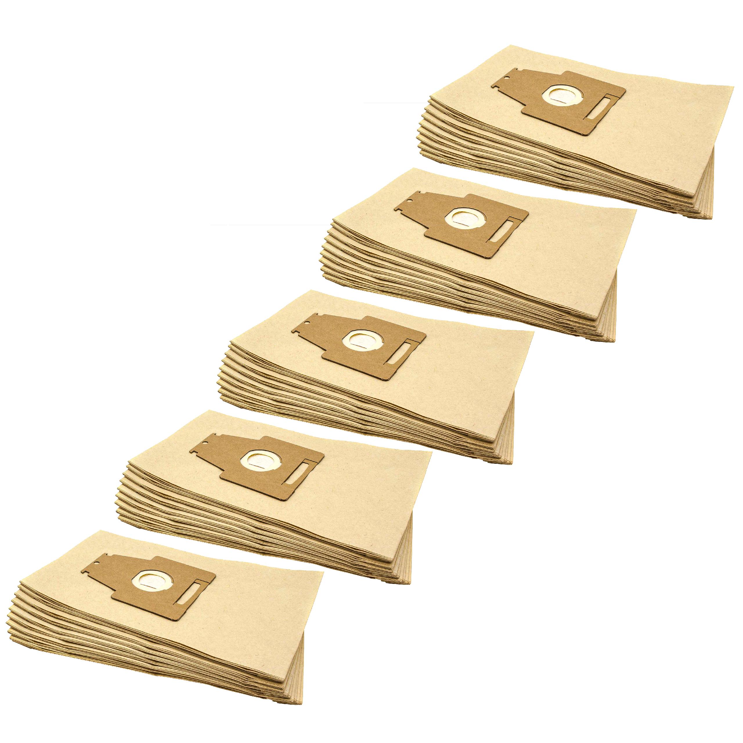 vhbw 50x Sacs compatible avec Siemens VS 08G18/30, 08G18/50, 08G18/60, 08G1800, 08G1800/01 aspirateur - papier, 34cm x 20,5cm - 2