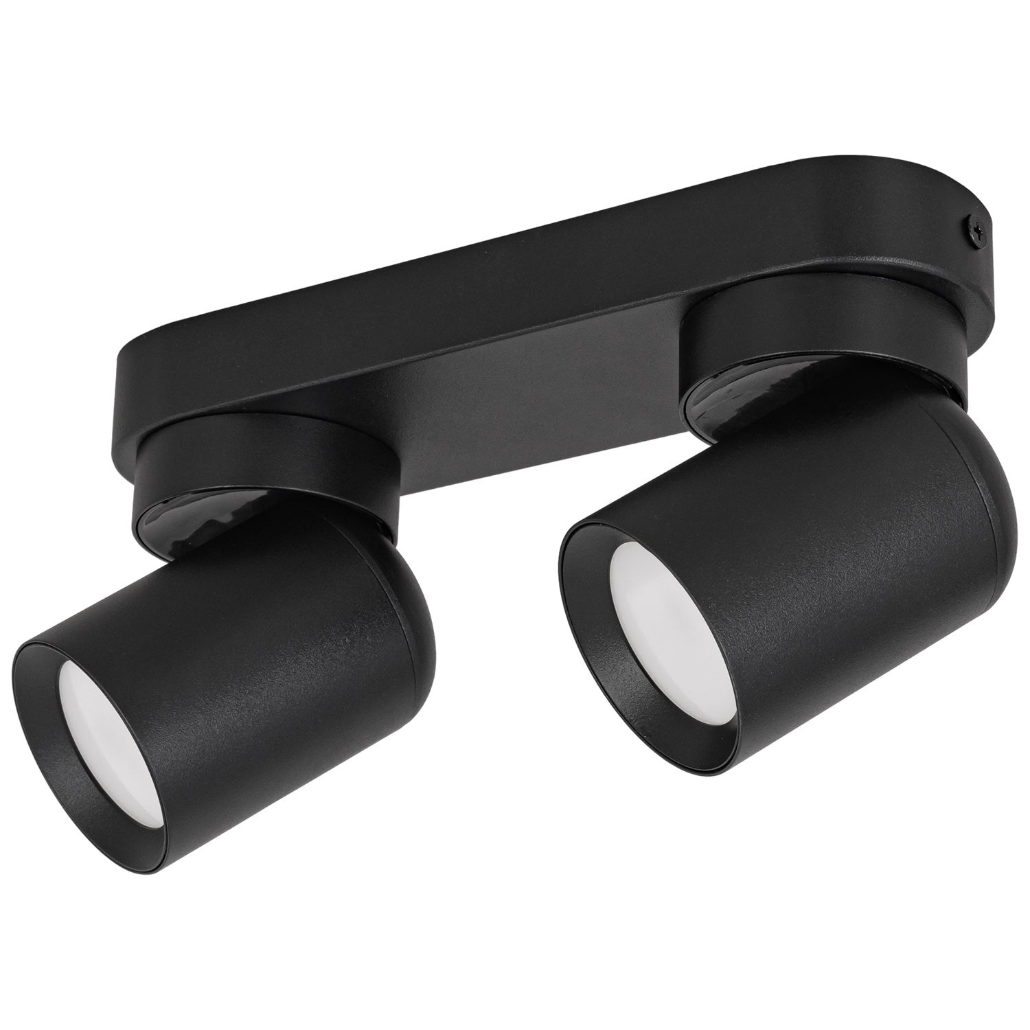 Listwa reflektorowa czarna LED - Lampa sufitowa 2 x GU10 - Kinkiet natynkowy do pokoju salonu Tuba - LEDHOFF