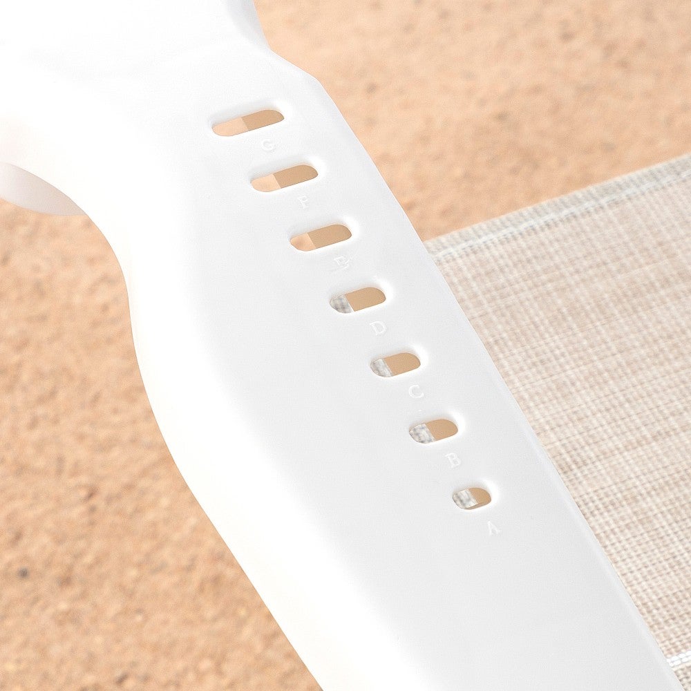 Aktive Pack de 2 sillas de playa plegables y reclinables 7 posiciones beige c/cojín - 6
