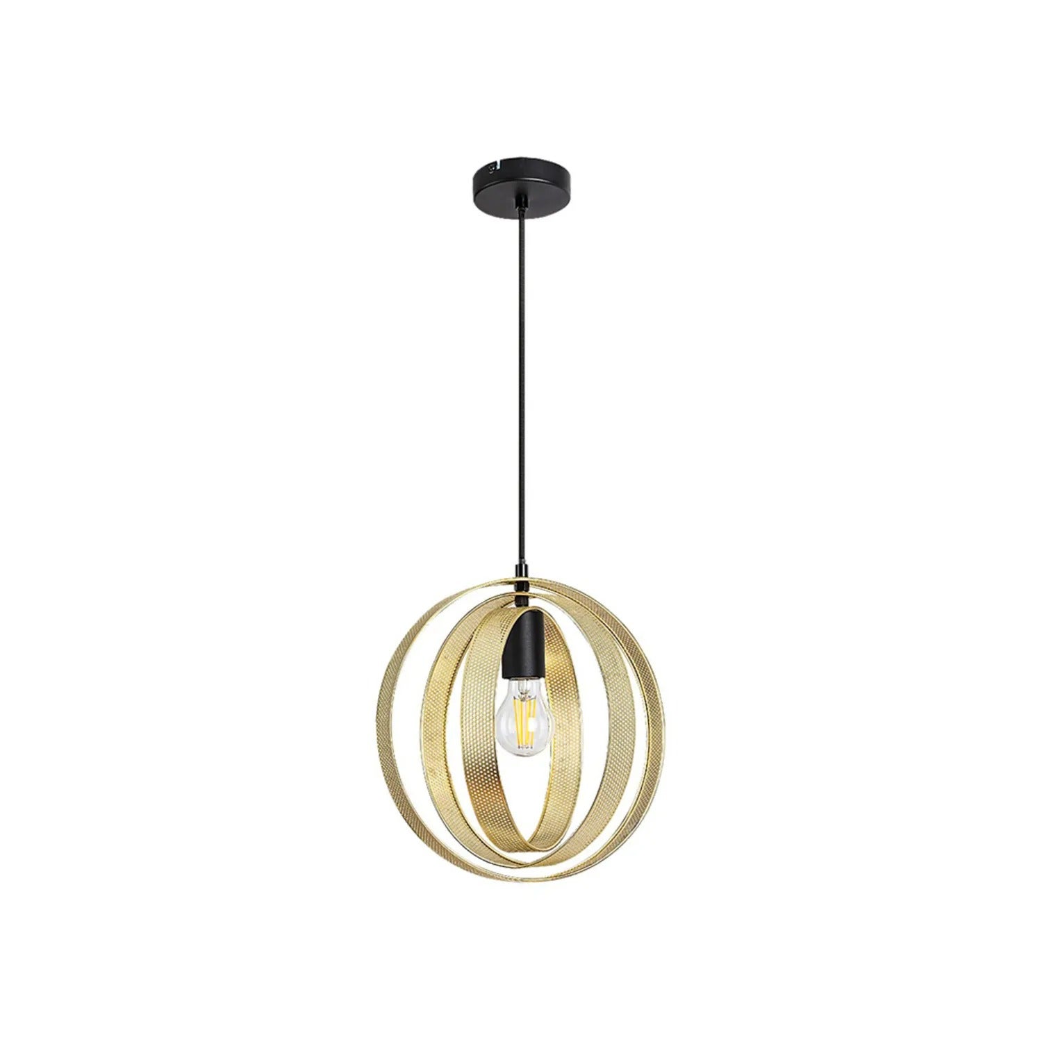 Lampa wisząca Harlow czarny matowa-złota 1xE27x60W metal wym:180x30x30cm IP20 Rabalux