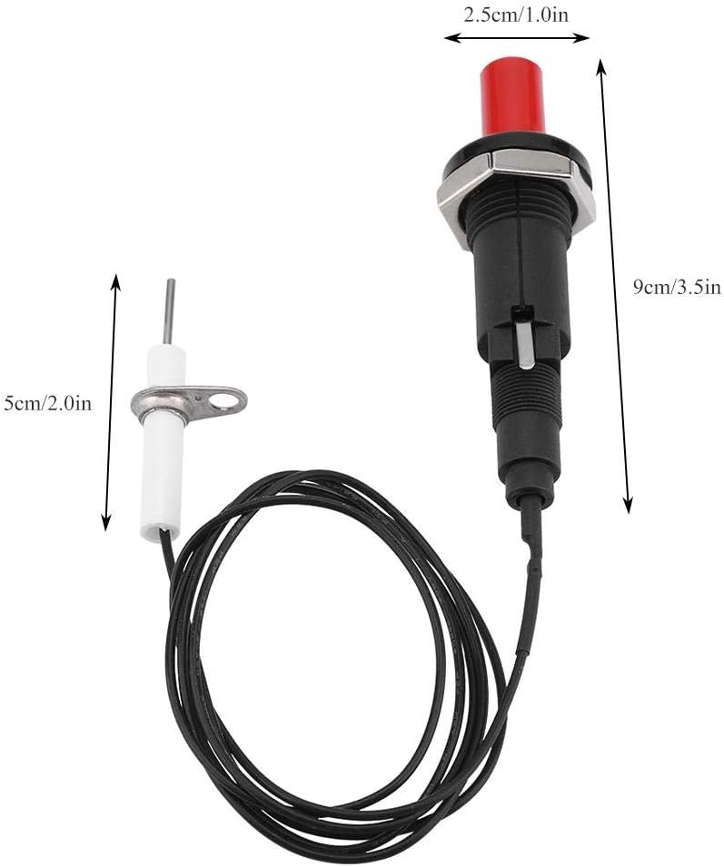 Uxcell Generatore Di Scintille A Pulsante Per Griglia A Gas - Accenditore 2 Uscite 1.5V A Batteria.
