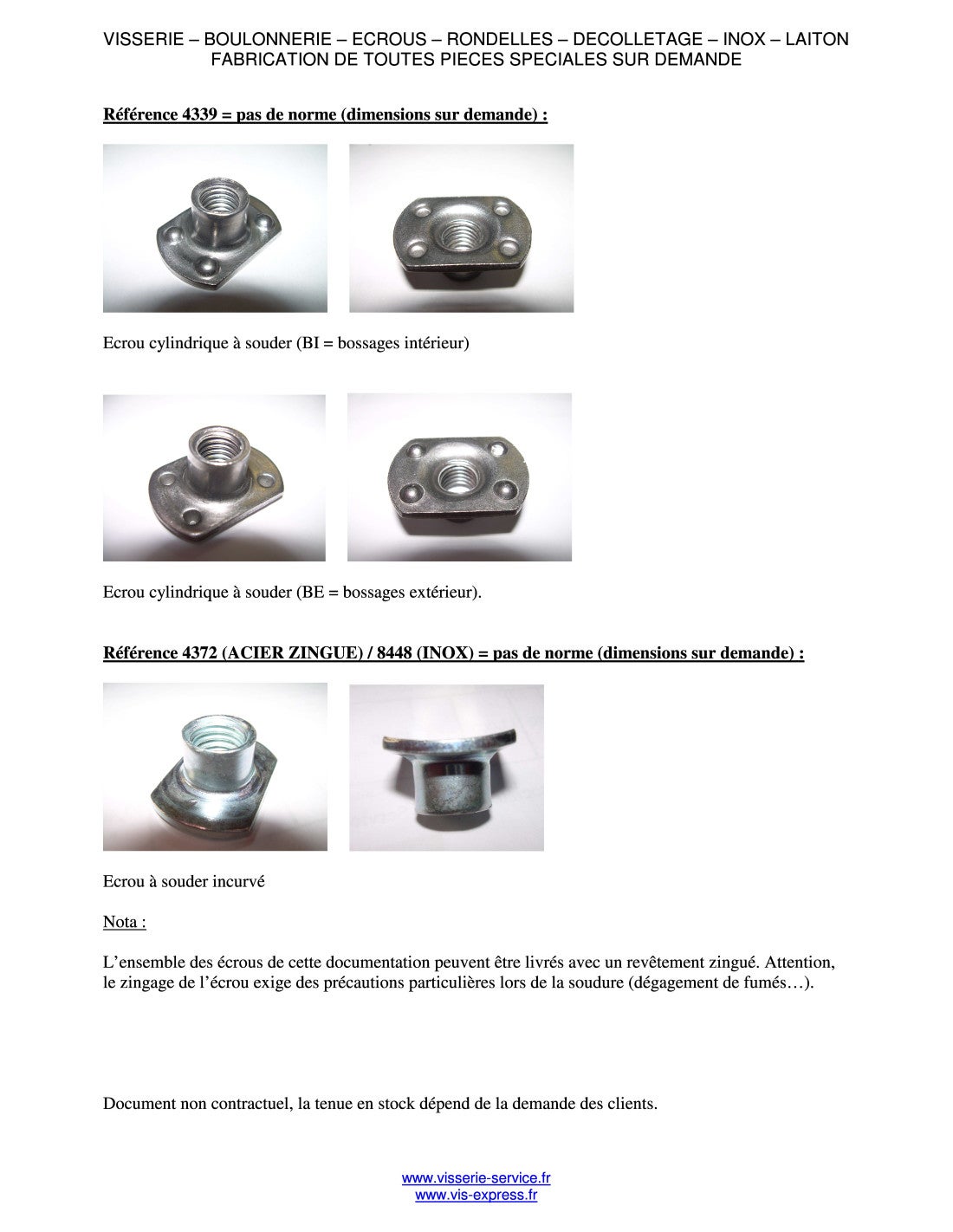 Écrou hexagonale à souder M12 Acier brut-30 pièces - 5