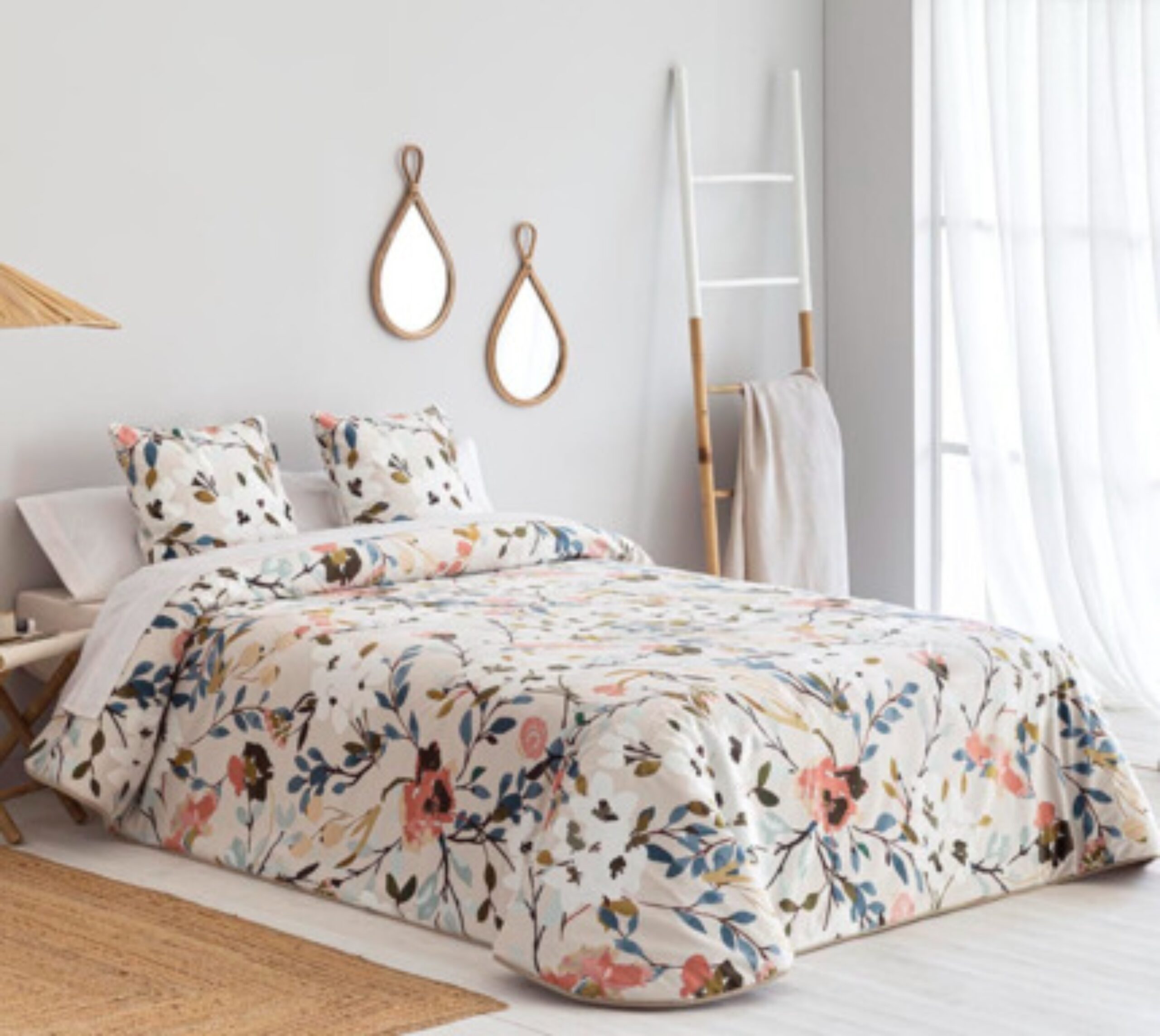 Edredón confort tudela tacto terciopelo relleno 200 gr para cama de 170 cm