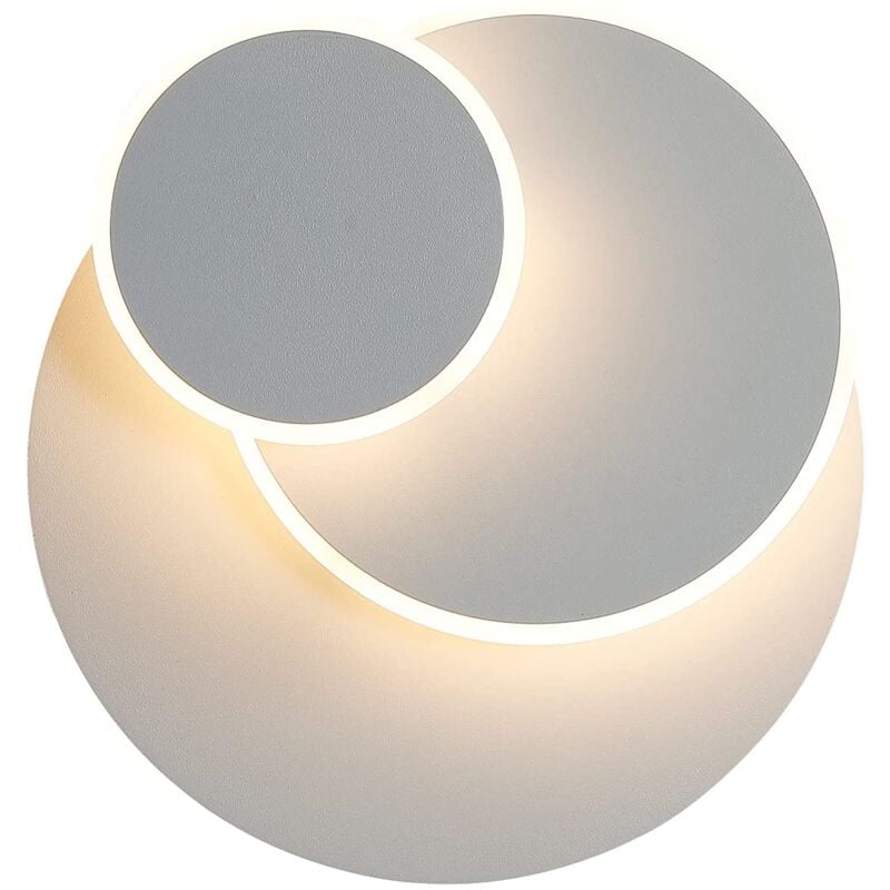 Okrągła lampa ścienna LED, 3 w 1 kreatywna lampa ścienna do wnętrz, regulowany kształt, ciepłe światło 15 W