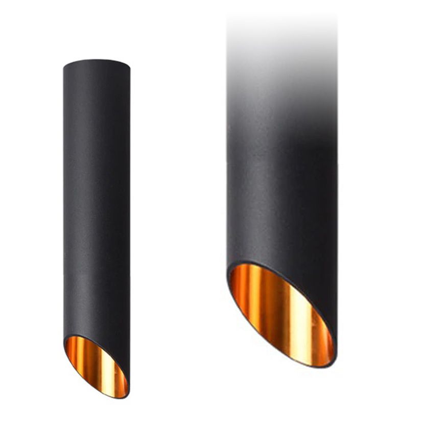 Lampa Sufitowa Toolight App572-1C Czarny Złoty 30Cm