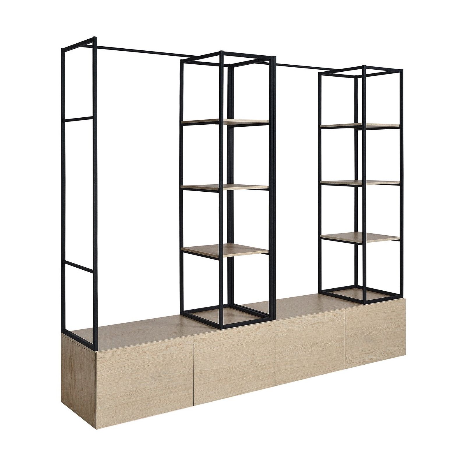 Portant vêtements bois et métal KLEID - Lot de 2 - 2