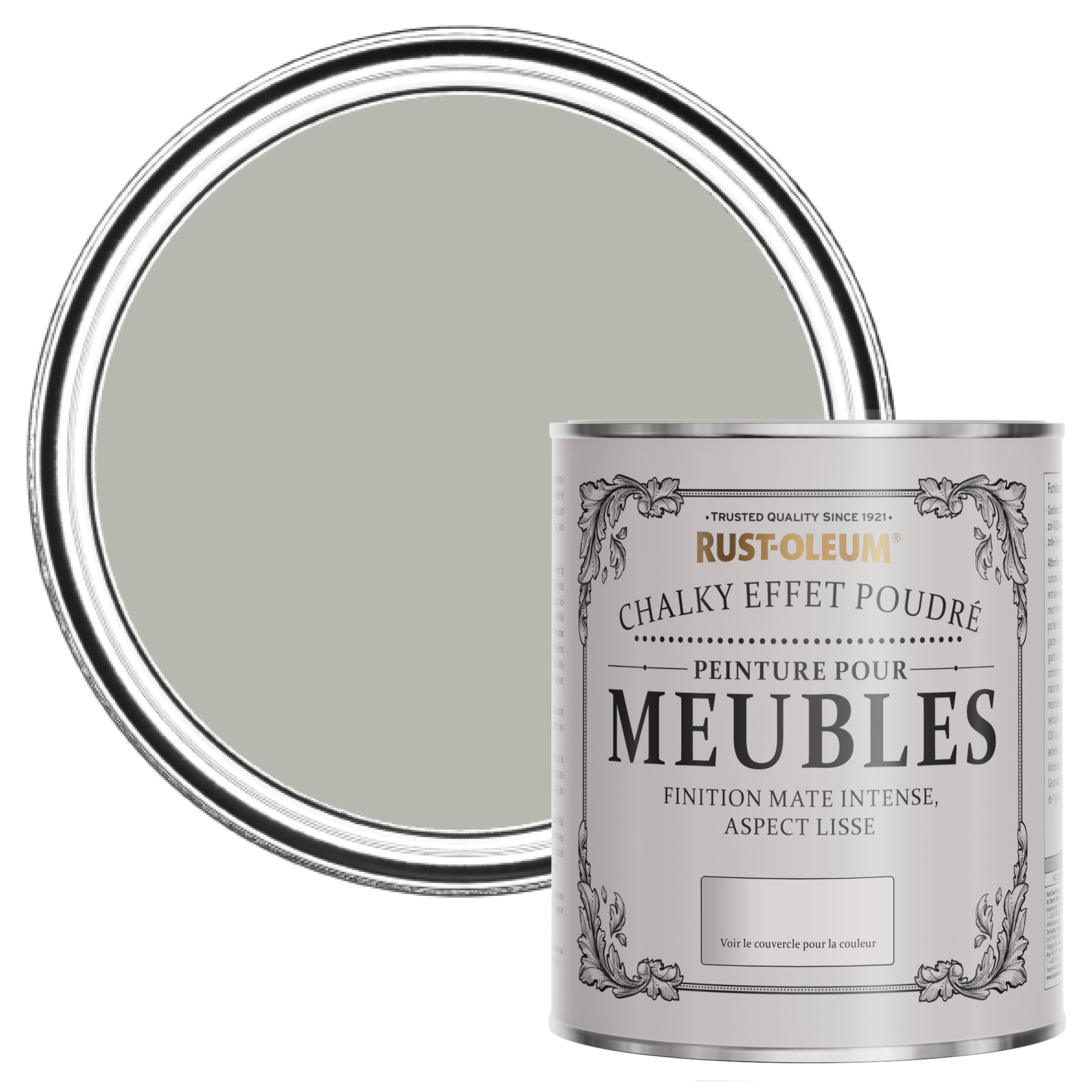 Peinture Grise pour Meubles Chalky Mat Poudré RUST-OLEUM - Grey Tree ...