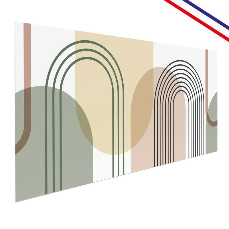 Crédence de salle de bain en PVC design beige 140x30 cm (en 2 bandeaux) - Arche - 4