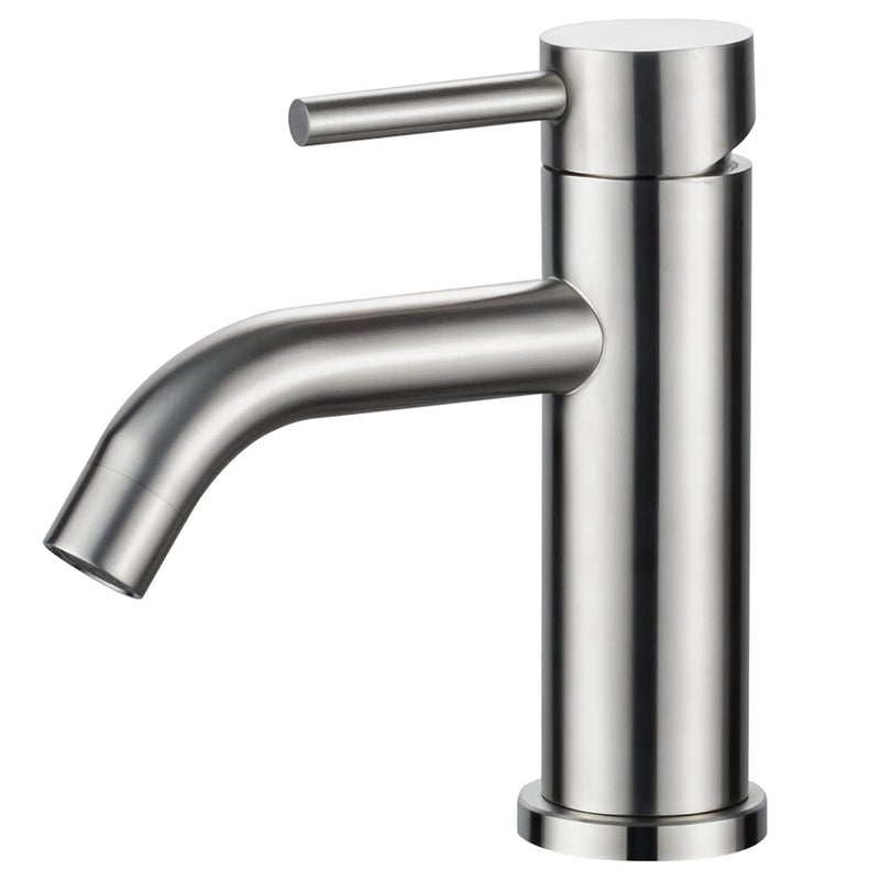 Bateria umywalkowa mieszaczowa - bateria łazienkowa jednouchwytowa, cicha ceramiczna bateria umywalkowa z wyciąganą wylewką, korpus ze stali nierdzew