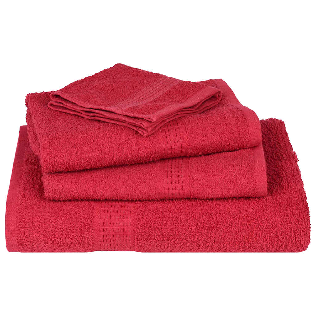 Serviettes FROGN 10 pcs rouge 100x200 cm 360 g/m² vidaXL - 4