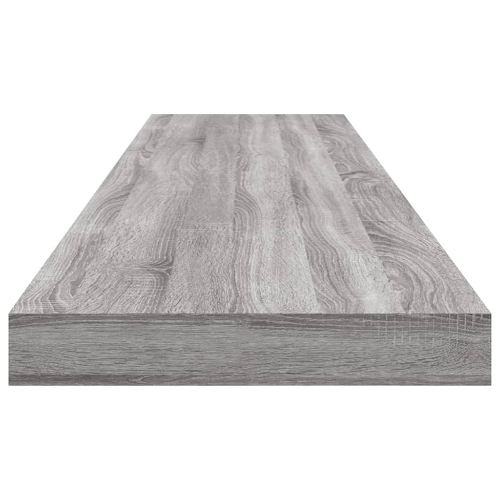 vidaXL Étagères murales 4 pcs sonoma gris 100x10x1,5cm bois ingénierie - 5