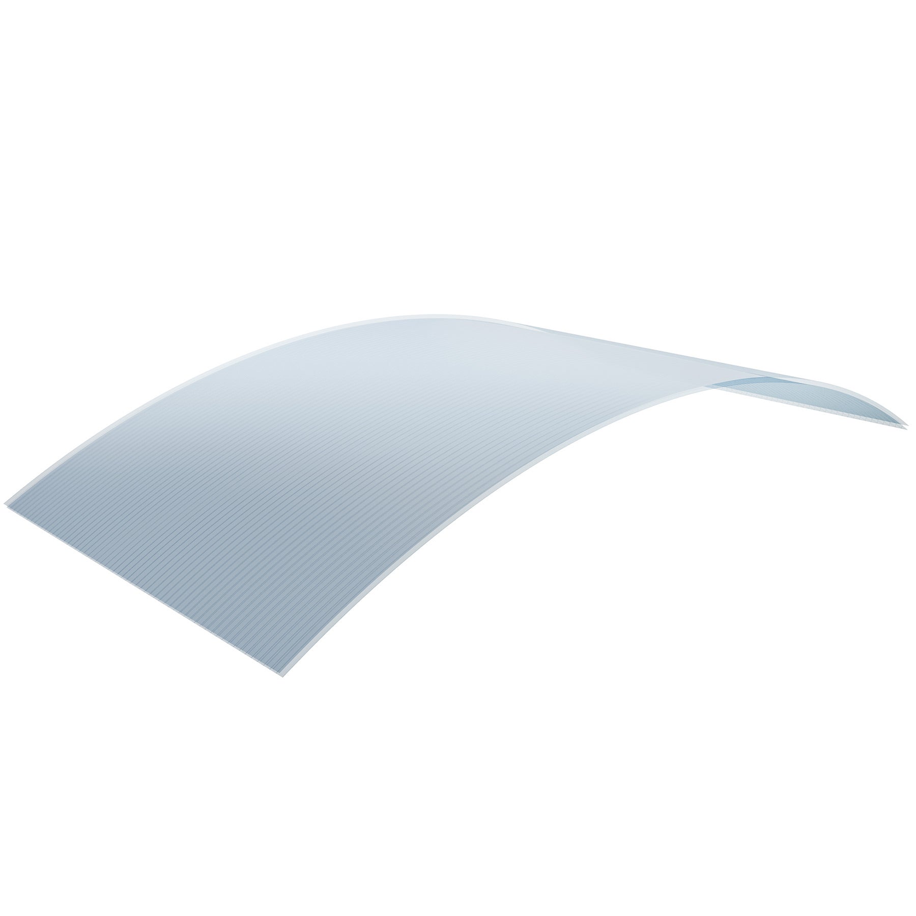 Lot de 10 plaques à double paroi en polycarbonate découpables 121 x 60,5 x 0,38 cm par plaque TECTAKE - 4