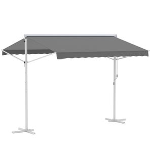 Store double pente acier époxy blanc polyester imperméabilisé anti-UV