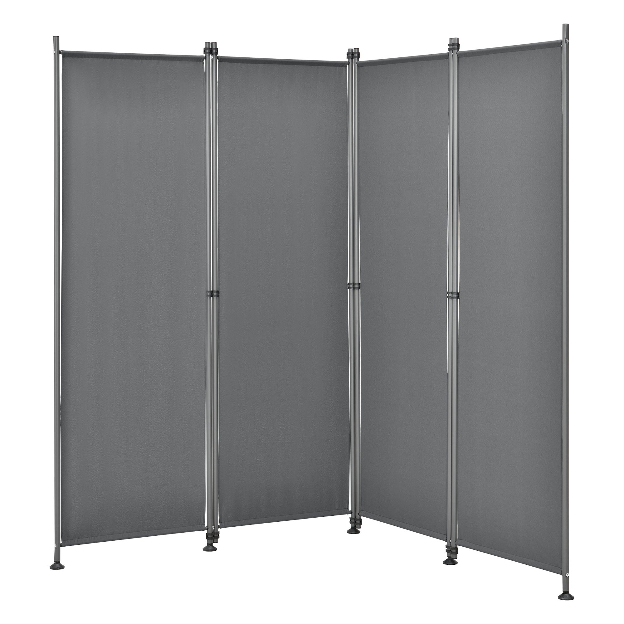 Brise-vue Modica à 4 Panneaux Polyester 215 x 170 cm Gris Ardoise [pro.tec] - 3