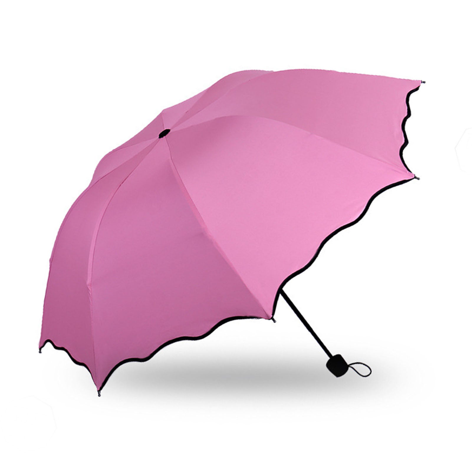 Parapluie Ensoleillé Beige pliable, protection contre le soleil et UV