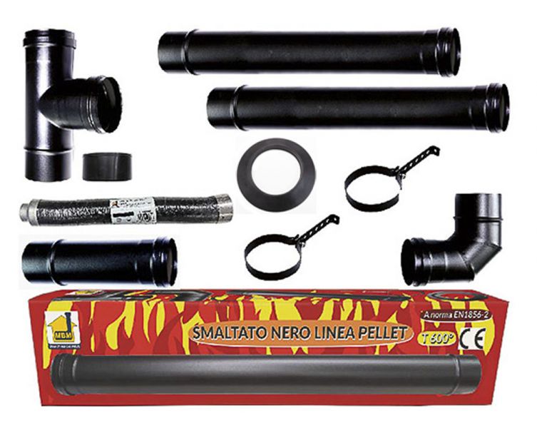 Kit Pulizia Canna Fumaria 9 Metri DN 80 - Scovolo Snodato Professionale Per Stufe A Pellet