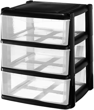 2 Cassetti Plastica Impilabili Bianchi - Organizer Per Ufficio, Casa E Toeletta 27.5x18.5x10 Cm - Foto 9