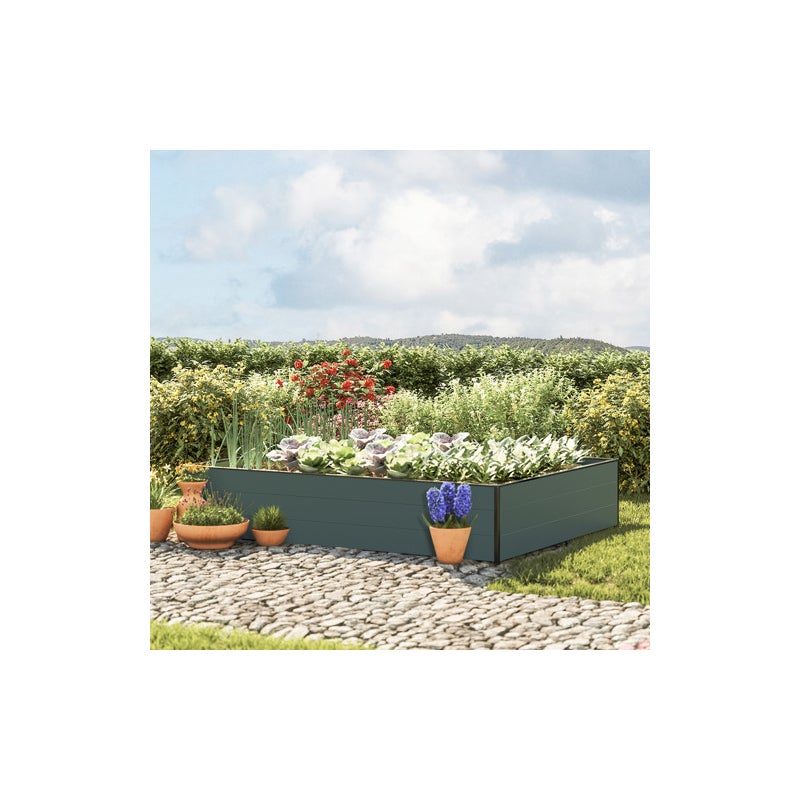 150 x 195 x 39 cm Grzadka podwyzszona, antracyt