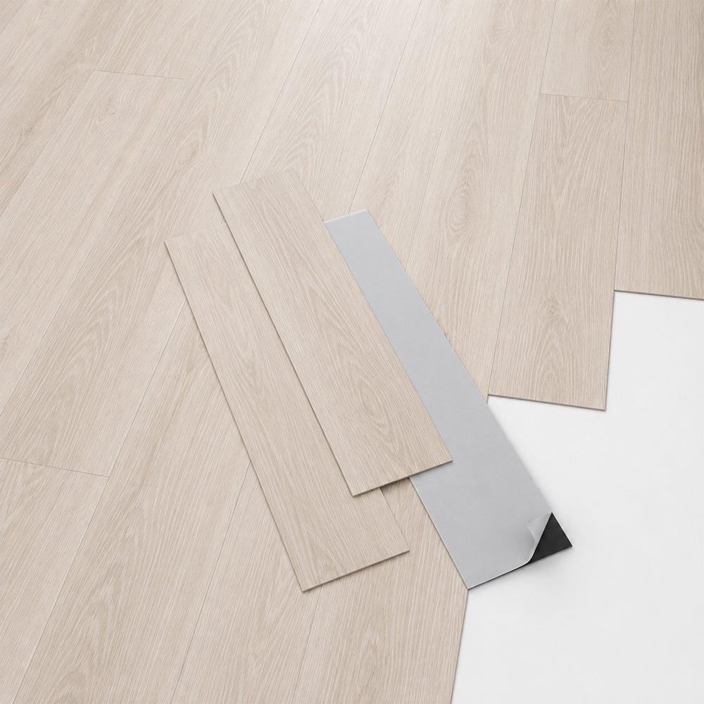 Arquiservi® - Piso Vinílico Autoadesivo em PVC Carvalho Natural 25 m² - Para residências e empresas | Impermeável | Fácil Instalação | 2 mm - 6