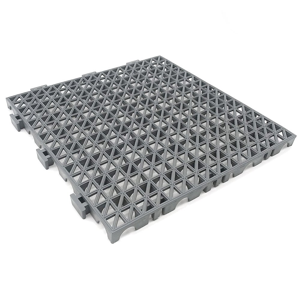 Loseta Reforzada PVC Gris (33x33x2cm) - Suelos de garajes, lavaderos de coches, almacenes. Zonas de trabajo y alto tránsito - 8