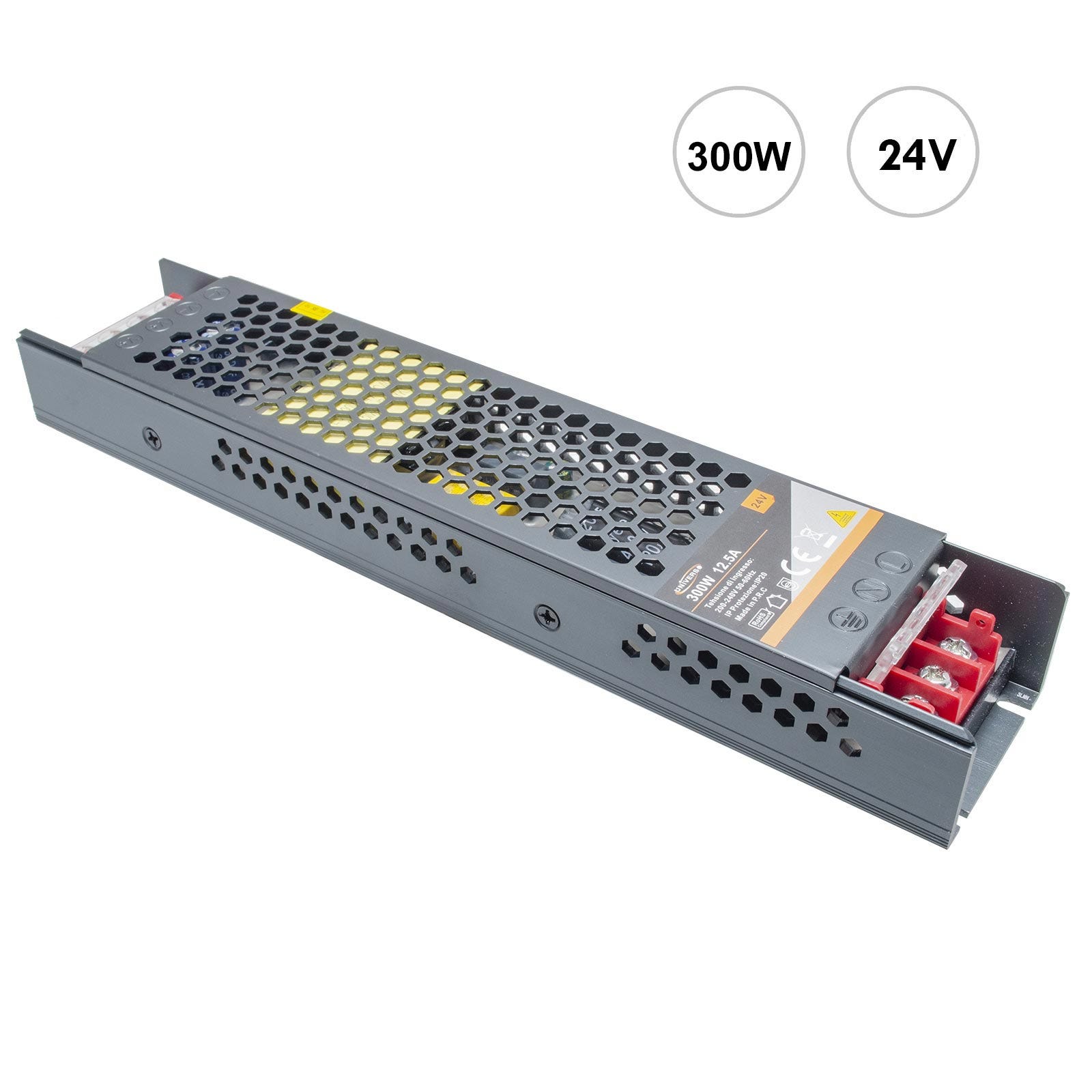 Transformateur LED 24 V 300 W, alimentation 12,5 A, driver LED AC 170 ...