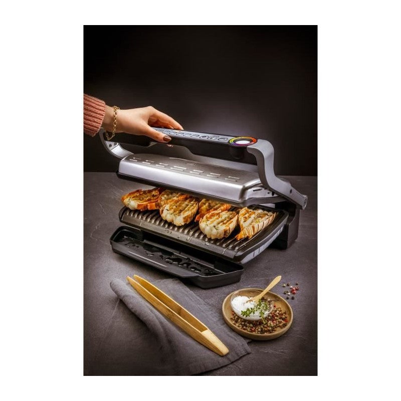TEFAL GC724D12 Optigrill+ XL Grill viande, 9 programmes, Mode manuel, Decongelation, Surface de cuisson XL, Accessoires inclus - 5
