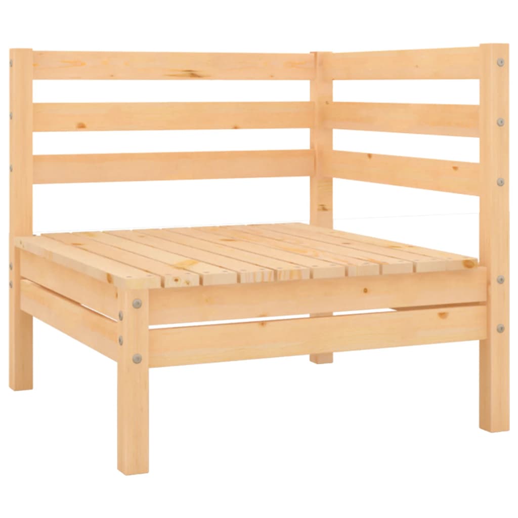 Salon bas de jardin en Bois Marron 8 personnes - 5