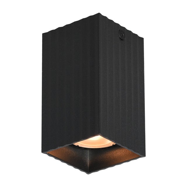 Lampa sufitowa wisząca Tecno czarno-złota 1xGU10x10W wym: 10 x 5,8 x 5,8 cm aluminium Italux