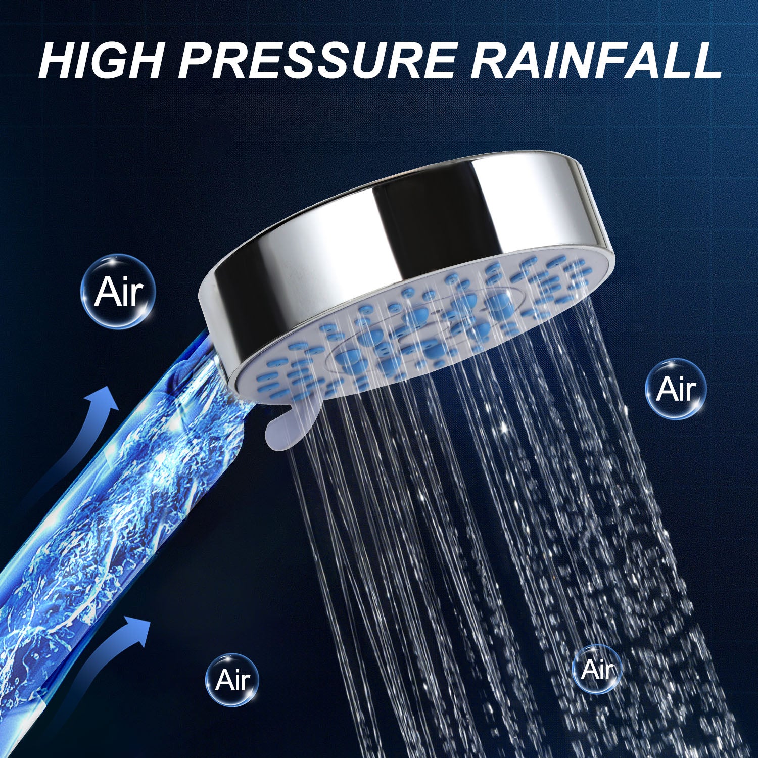 Panel De Columna De Ducha De Hidromasaje con Masaje De Alta Presión, Ducha De Lluvia Y Ducha De Mano Anti-Cal, Columna De Ducha De Acero Inoxidable 30 - 6