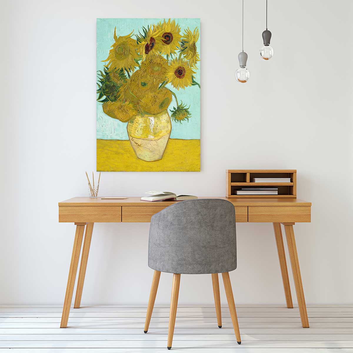 Tableau célèbre Van Gogh Les Tournesols - 60x90cm - 2