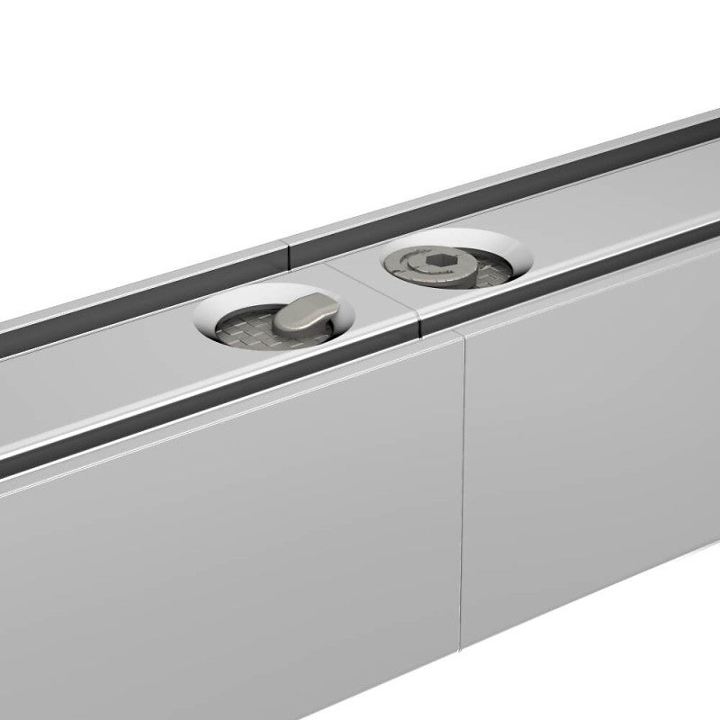 Rail raccordable en aluminium avec module de jonction pour SLID'UP 1100 - 1 m - 3