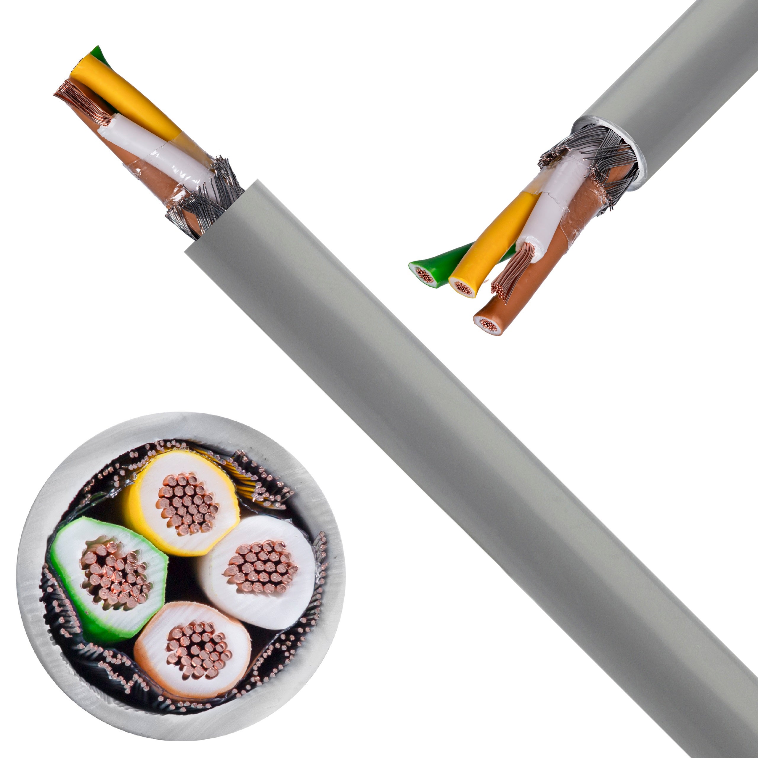 Kabel sterowniczy BiT LiHCH 4x0,75mm2 szary 300/300V ekranowany bezhalogenowy Dca linka Bitner 100m