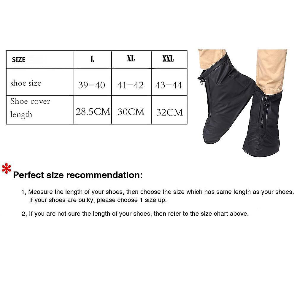 Couvre-chaussures de pluie, couvre-chaussures, couvre-bottes antidérapants, galoches imperméables réutilisables - 2